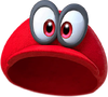 Artwork of Cappy as the Mario Cap from Super Mario Odyssey.