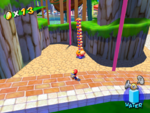 A Blue Coin in Pinna Park in the game Super Mario Sunshine.
