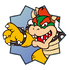 Sticker of Bowser from Mario Party Superstars