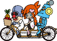 Dr. Crygor, Penny and Mike artwork from WarioWare: Move It!