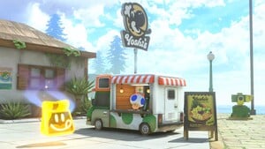 A Yoshi's location in Mario Kart World
