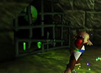 A green Banana Balloon and a set of green Banana Coins in Creepy Castle.
