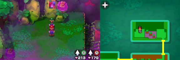 Block 35 in Dimble Wood of Mario & Luigi: Bowser's Inside Story + Bowser Jr.'s Journey.