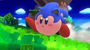 Kirby with Sonic the Hedgehog's ability