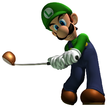 Artwork of Luigi from Mario Golf: Toadstool Tour