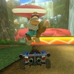 Funky Kong performing a Jump Boost.