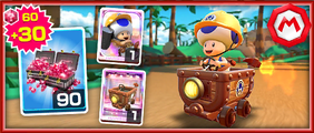 The Builder Toad Pack from the 2020 Mario vs. Luigi Tour in Mario Kart Tour