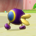 Screenshot of a purple Cataquack from Mario Kart Wii