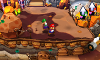 Screenshot of Mount Pajamaja from Mario & Luigi: Dream Team