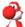 A side view of a Red Yoshi, from Mario Super Sluggers.