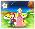 The picture after collecting 121 Power Stars as Mario.