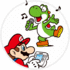 Mario and Yoshi karaoke on the Wii U