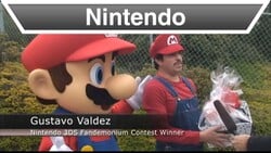 Thumbnail of "Nintendo 3DS - Mario Delivers a Holiday Gift to a Fan".