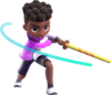Sportsmate character sticker for the Nintendo Switch Sports trophy in the Trophy Creator application