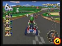 A race on an early Luigi Circuit