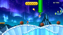 Prickly Goomba's Coinless Run in New Super Mario Bros. U