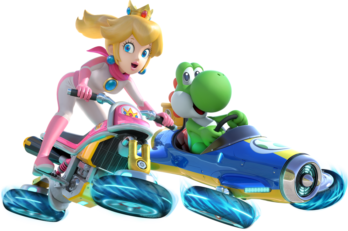 FilePrincess Peach and Yoshi Mario Kart 8.png Super Mario Wiki