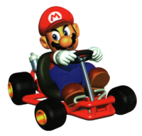 Mario in Mario Kart 64
