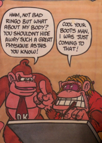 Ringo from the Donkey Kong Jungle Action Special.