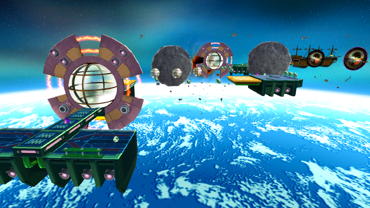 Super Mario Galaxy 2 Bowser Jr Mighty Megahammer File:SMG2 Screenshot Bowser Jr.'s Fearsome Fleet (Bowser Jr.'s Mighty