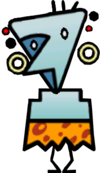 NPC Gabbro from Land of the Cragnons in Super Paper Mario