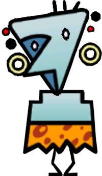 NPC Gabbro from Land of the Cragnons in Super Paper Mario