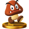Goomba's trophy render from Super Smash Bros. for Wii U