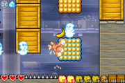 Ship of Souls Taking place in the interior of a haunted sunken ship, Ship of Souls has Donkey Kong climb on pegs being launched out of a cannon, defeat ghosts, and utilize a unique type of peg that makes other pegs appear around it.