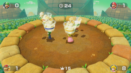 Snack Attack minigame from Super Mario Party