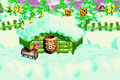 The Kongs ride to the second Bonus Barrel in the Game Boy Advance version
