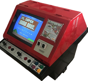 A VS. System VS. Table cabinet featuring VS. Super Mario Bros.