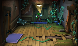 The West Hall segment from Luigi's Mansion: Dark Moon.