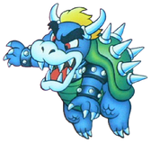 Artwork of Bowser, as he was depicted in Super Mario Bros.