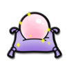The icon for the Cluck-A-Pop prize "Pink Crystal Ball".