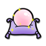 The icon for the Cluck-A-Pop prize "Pink Crystal Ball".