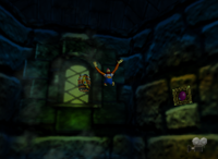 A Bonus Barrel for Lanky Kong in Creepy Castle.