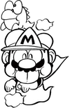 Side image of Ghost Mario and an Eerie