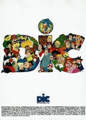 1992 promotional poster for DIC Entertainment featuring early designs of various Mario characters including Yoshi and Oogtar.