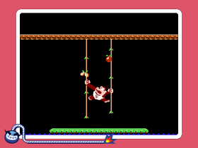 The microgame Donkey Kong Jr. from WarioWare Gold