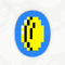 A sticker in Mario Kart World