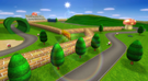 View of <small>N64</small> Mario Raceway in Mario Kart Wii