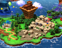 The Moleville Region, as seen in Super Mario RPG (Nintendo Switch).