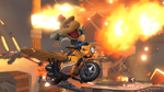 Alternate view of Bowser Jr. in front of the airship