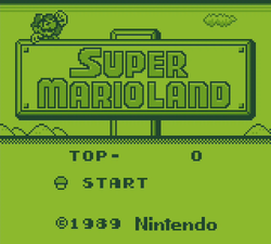 The banner image for Super Mario Land on Nintendo Music.