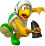 Artwork of a Hammer Bro in New Super Mario Bros. (later used in Mario Party DS and New Super Mario Bros. Wii)