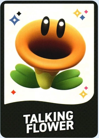 One of the Super Mario Bros. Wonder Trading Cards.