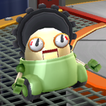 A green Gearmo from Super Mario Galaxy