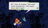 Mario while first entering the Outer Space