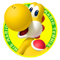 Yellow Yoshi's tennis icon