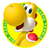 Yellow Yoshi's tennis icon